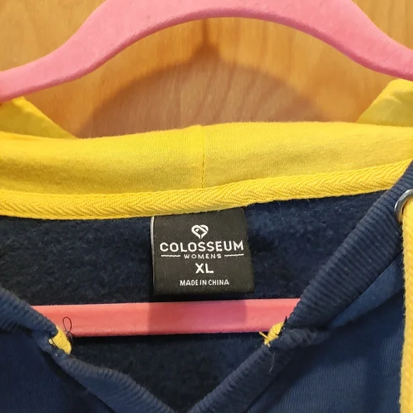 Go Blue 💙 💛 UofMichigan V Neck Women's Hoodie. Size XL Runs Very Small. - Picture 2 of 4